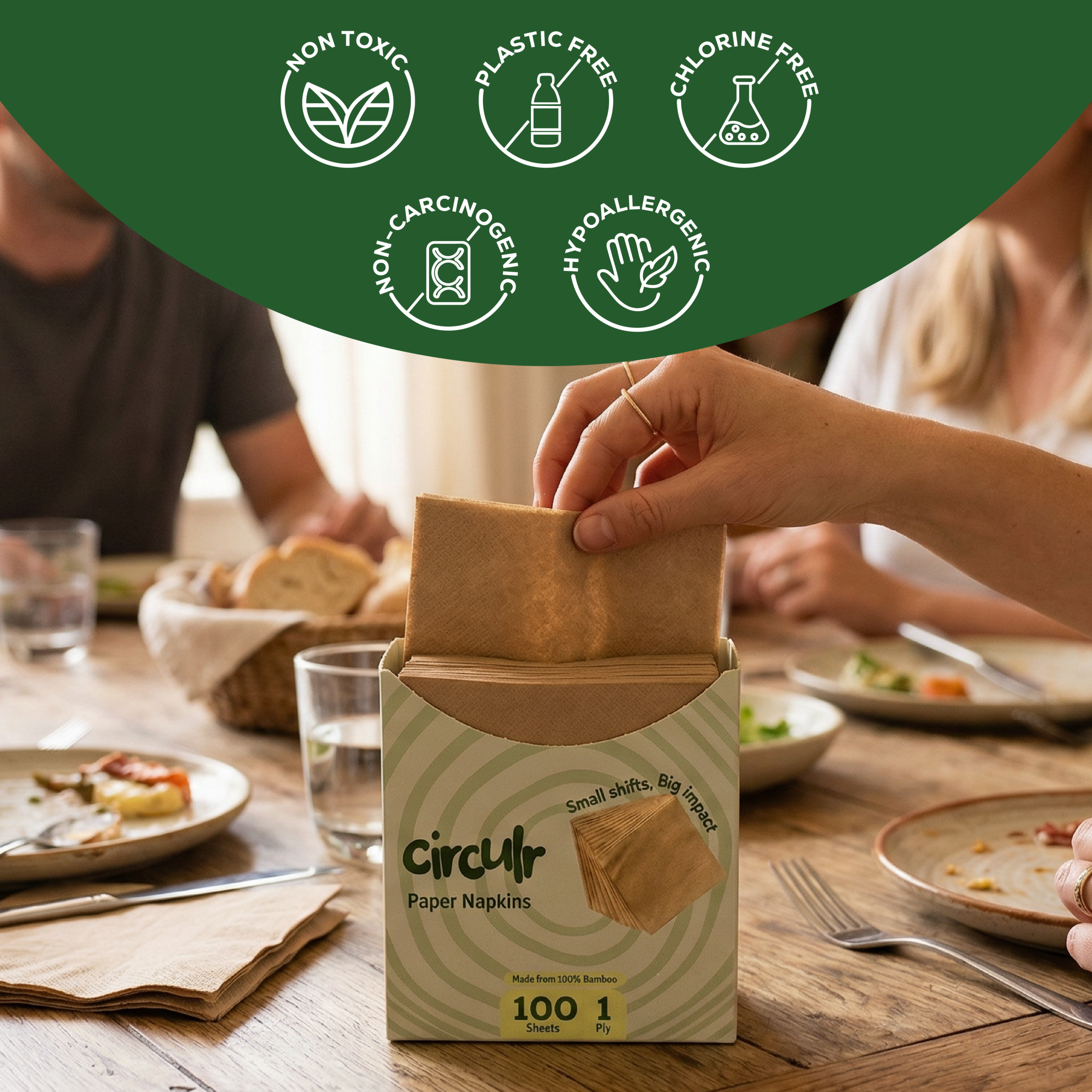 Bamboo Paper Napkins